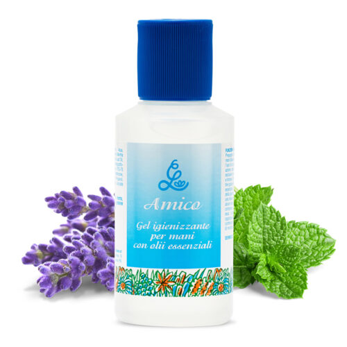 Amico gel igienizzante per mani con olii essenziali