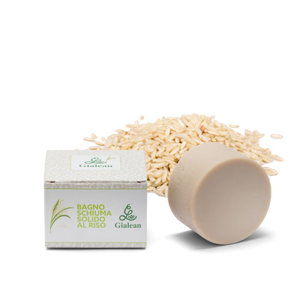Bagnoschiuma solido al riso